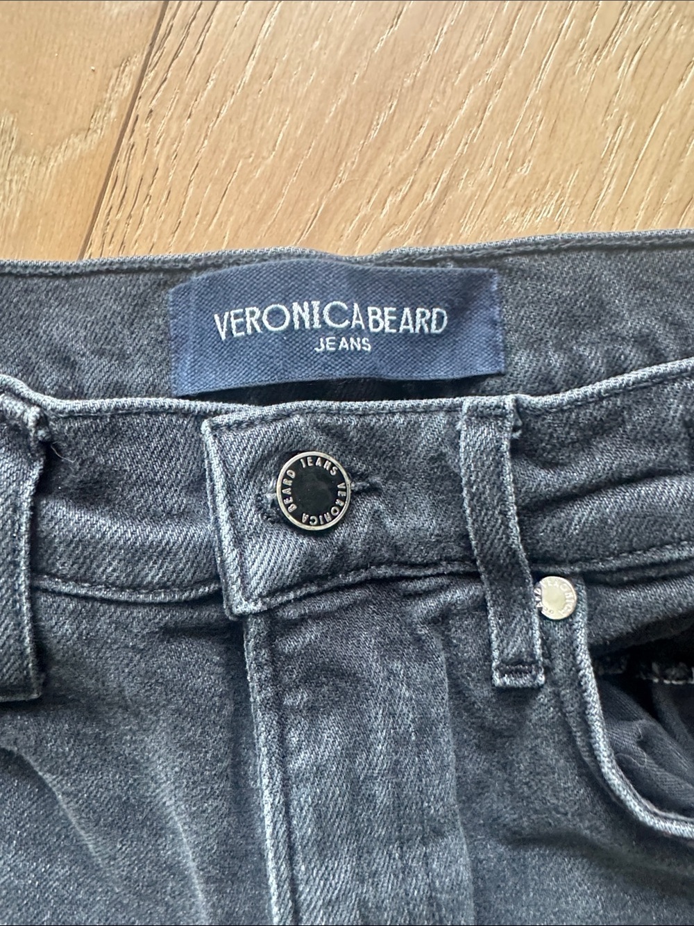 Veronica Beard Black Straight Leg Jeans - Picture 10 of 12